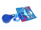 Клаксон пластик, резиновая груша, XN-8-20 синий