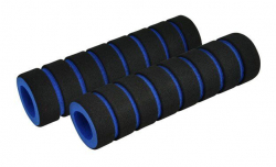 Грипсы поролоновые, черно-синие 110 мм