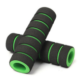 Грипсы поролоновые, черно-зеленые 110 мм