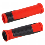 Грипсы резиновые, 95 мм, HL-G305-1-77, 2-х компон., черные-красные