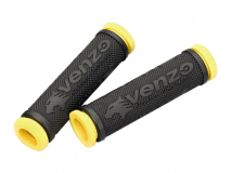 VENZO, Грипсы резиновые, черный/желтый, VZ20-E05-003