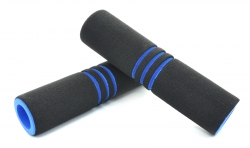 SAIGUAN, Ручки руля SR-55 127 мм, черный/синий, поролон