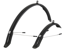 SIMPLA UBIQUIT SDL - универсальный комплект крыльев для велосипедов 28”, черные с черным наконечнико