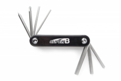 SuperB 9600, Складной набор инструмента 7 в 1 шестигранники 2.5/3/4/5/6мм & отвертка