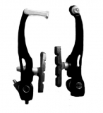 Vinca Sport, Тормоз V-brake (две пары) алюм., 107мм, колодки 65мм, черные, VVB 15 black