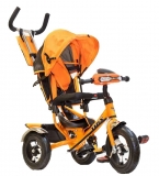 Трехколесный детский велосипед TRIX HG-T50, черно-оранжевый