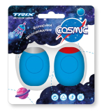 TRIX, Фонари Cosmic, передний + задний, 2 диода, 3 режима, силикон, синие, LTTX2672BCS