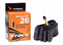 TRIX, Велокамера 26*1,95-2,125 автомобильный ниппель 60мм, Shrader AV, бутил