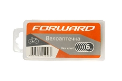 Велоаптечка Forward, 6 самоклеющихся заплаток, в пластиковой коробке