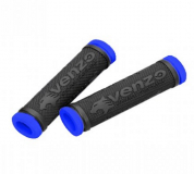 VENZO, Грипсы резиновые, черный/синий, VZ20-E05-003