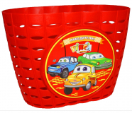 Корзинка детская на руль 12-16, цвет красный, 220x140x120мм, Vinca Sport P06 Cars