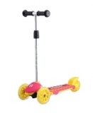 Самокат детский TRIX ZEBRA, колеса: перед 120*30мм, зад 100*48мм, желто-розовый, 2019